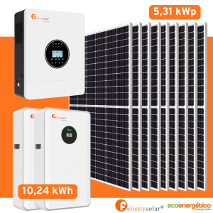 Sistema Solar Offgrid 6kW - Full